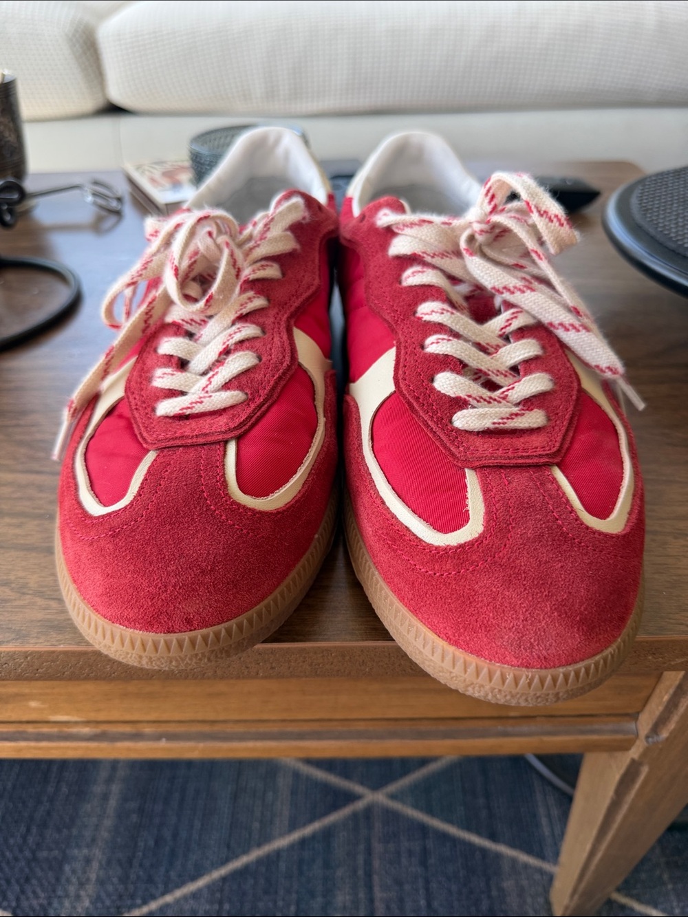 Alohas Tb.490 Rife sheen red leather sneakers EU 41 - Picture 3 of 11